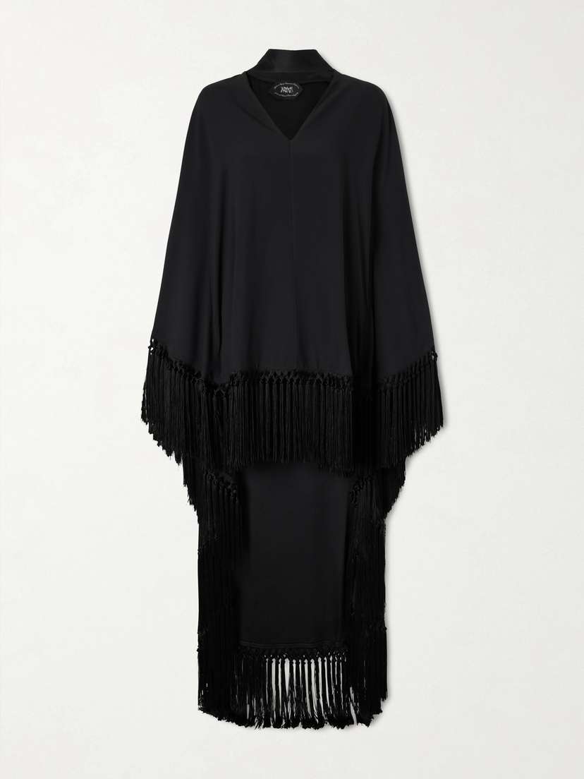 Taller Marmo Cecil Fringed Crepe Kaftan