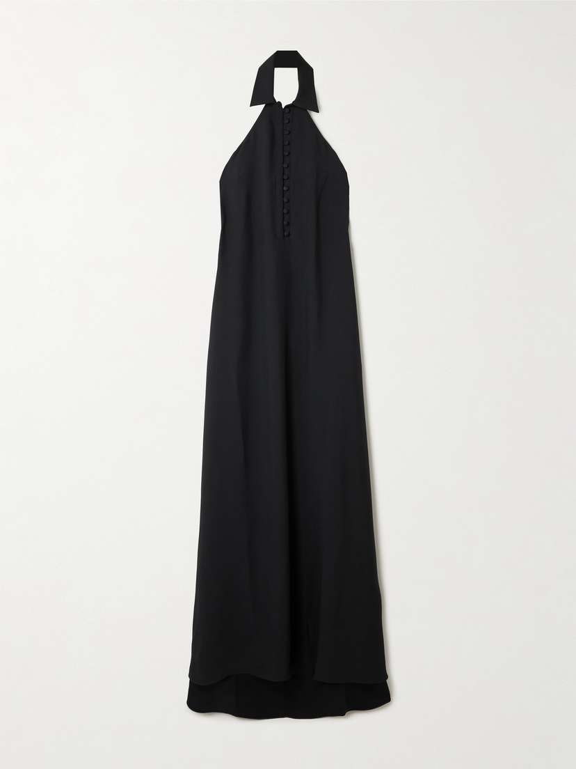 Taller Marmo Barbara Open-back Crepe Gown
