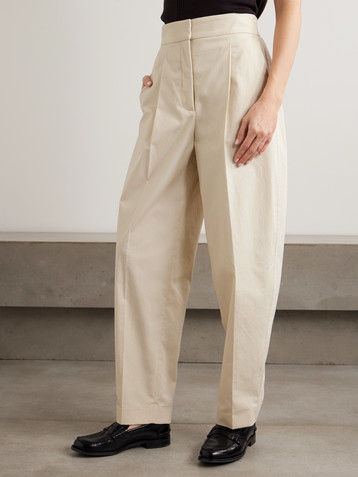 JOSEPH Paver cotton-gauze tapered pants