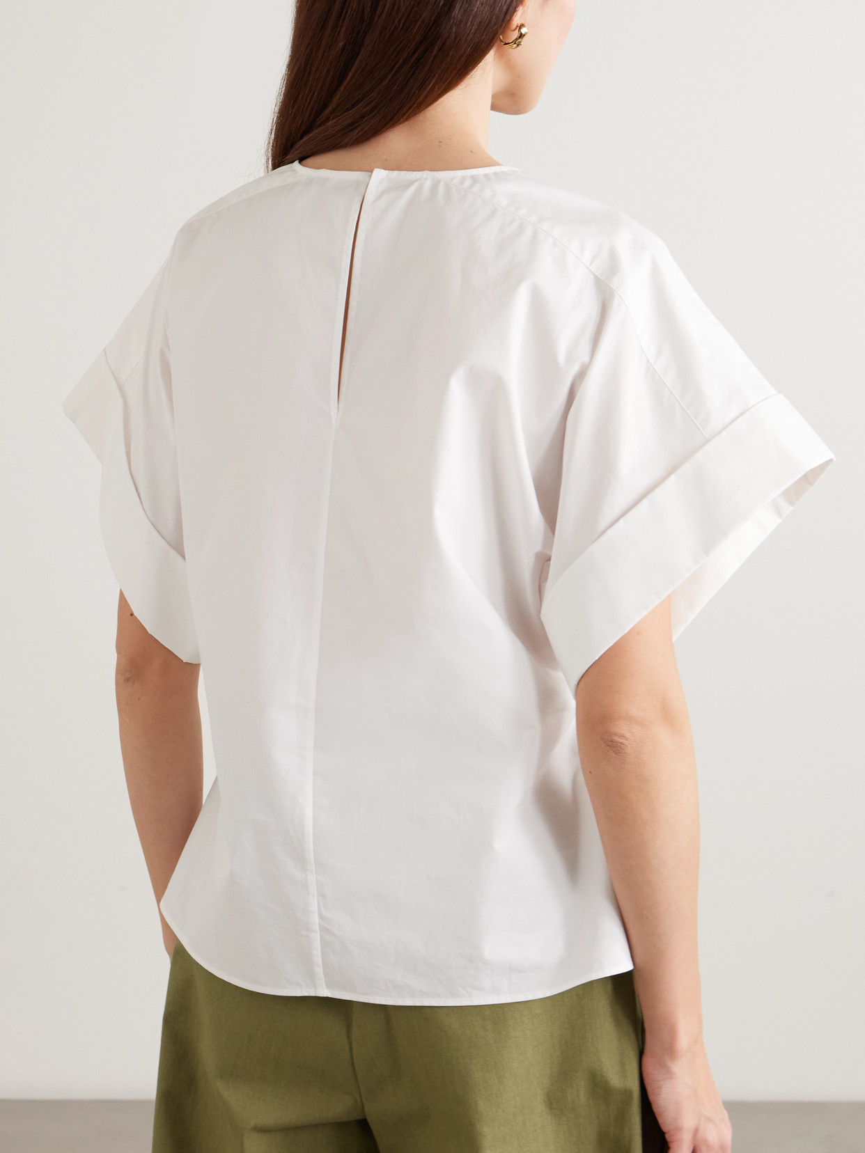 Joseph Fassia Cotton Poplin Blouse In White