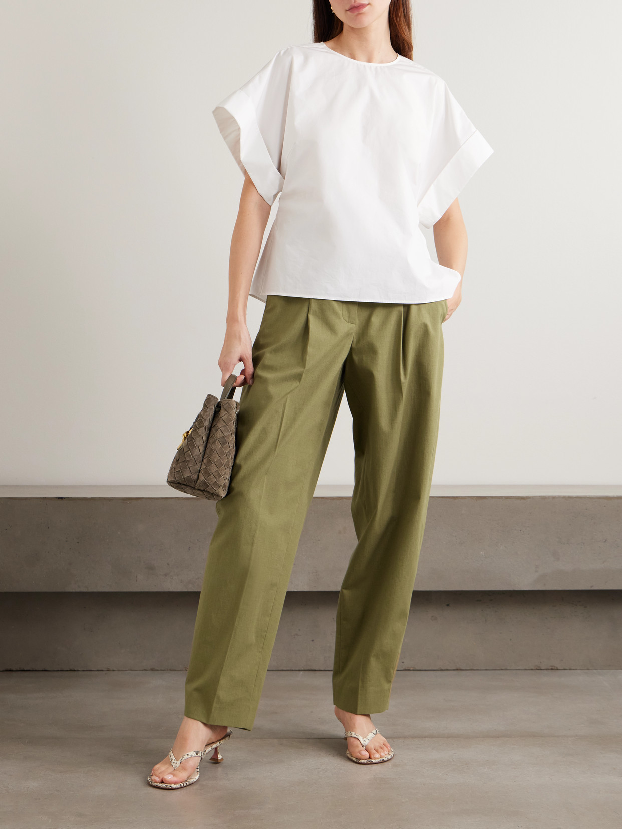 Joseph Fassia Cotton Poplin Blouse In White