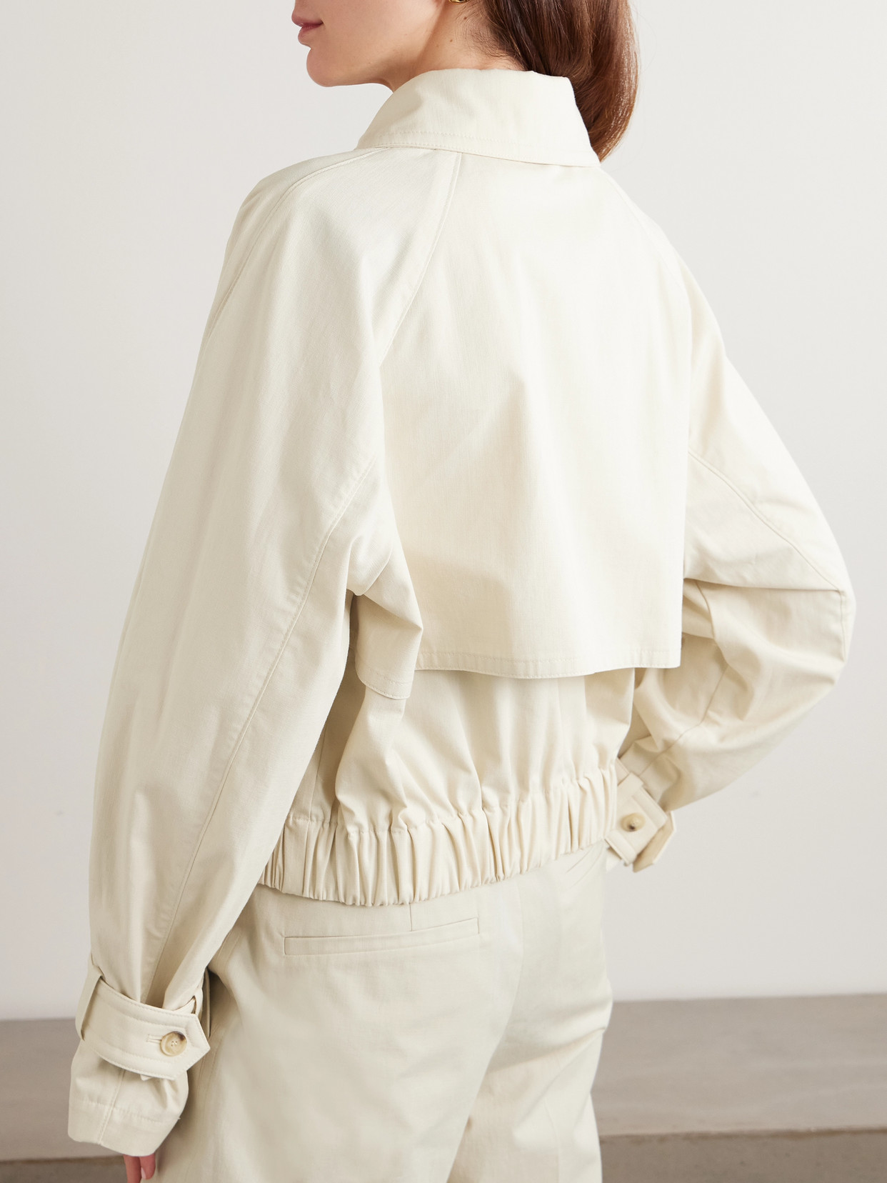 Suber Cropped Cotton-Gabardine Jacket