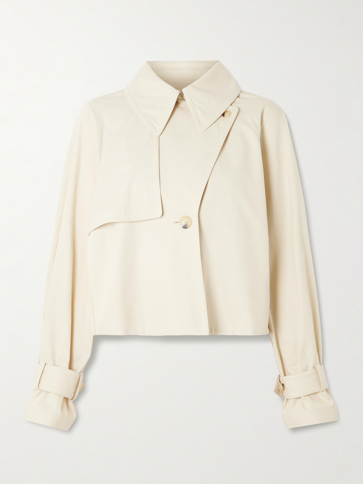 Joseph Suber Cropped Cotton-gabardine Jacket In Neutral