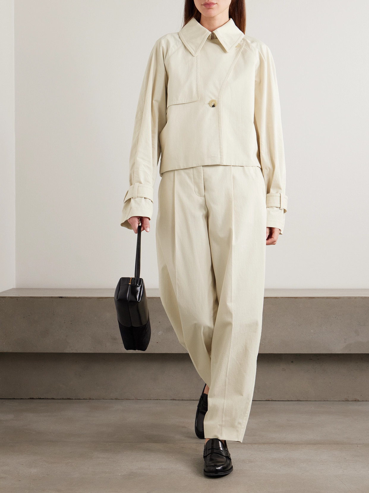 Suber Cropped Cotton-Gabardine Jacket