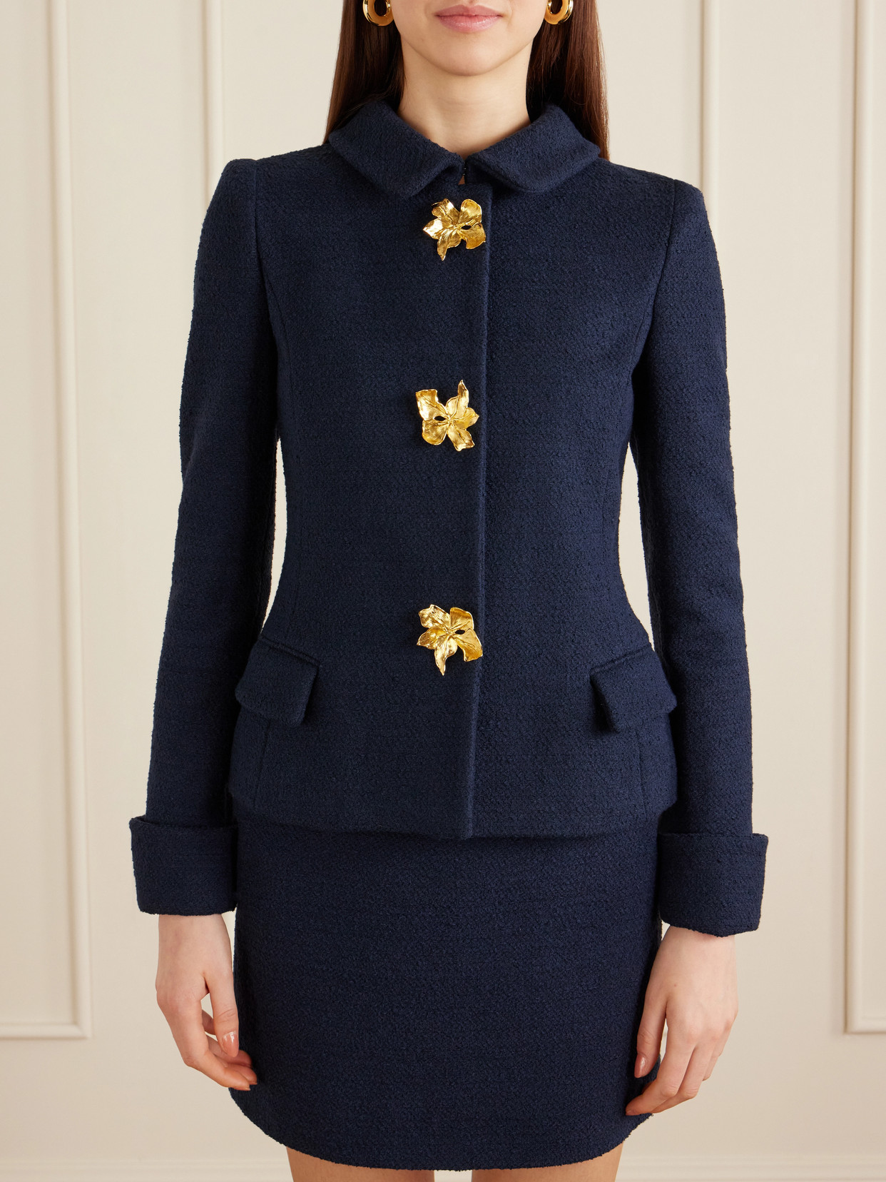 Cotton And Wool-Blend Tweed Jacket