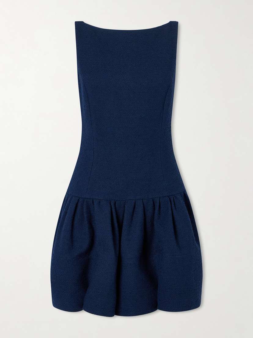 Oscar de la Renta Cotton-blend Tweed Mini Dress