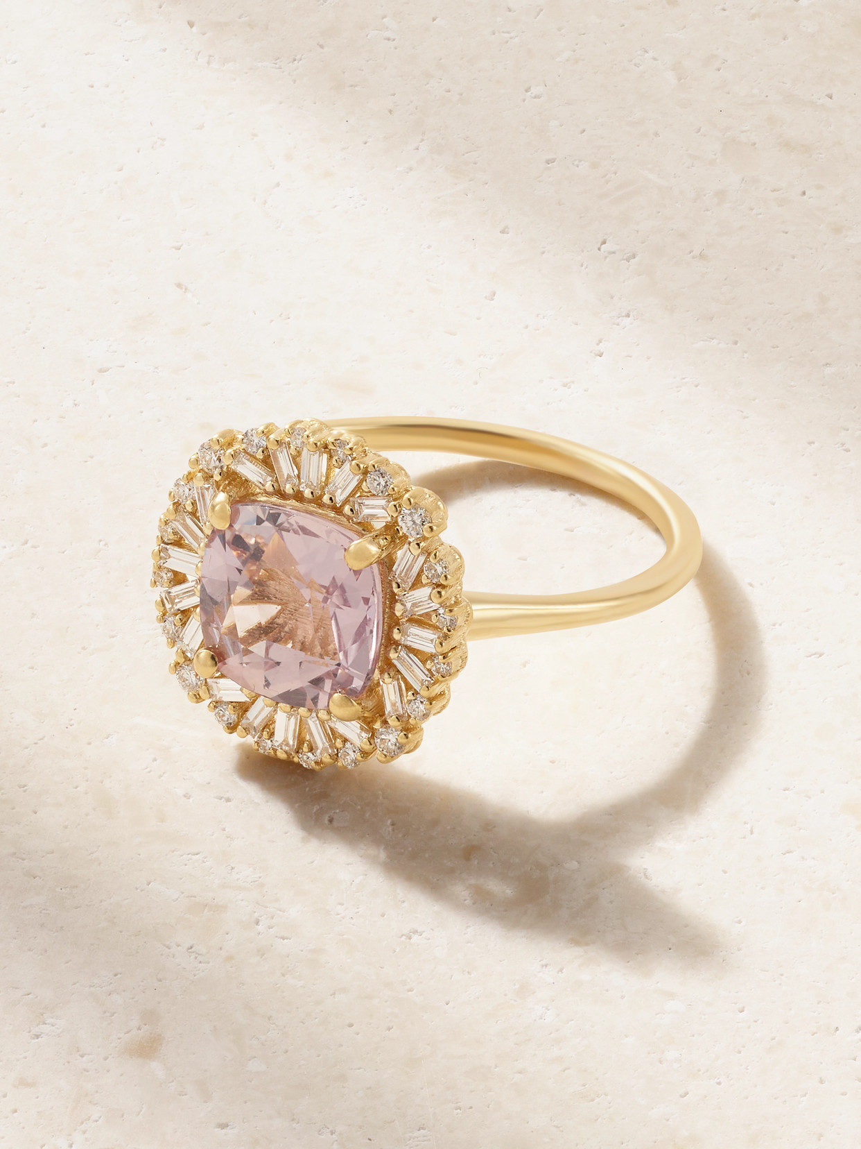 Suzanne Kalan 18-karat Gold, Sapphire And Diamond Ring In Purple