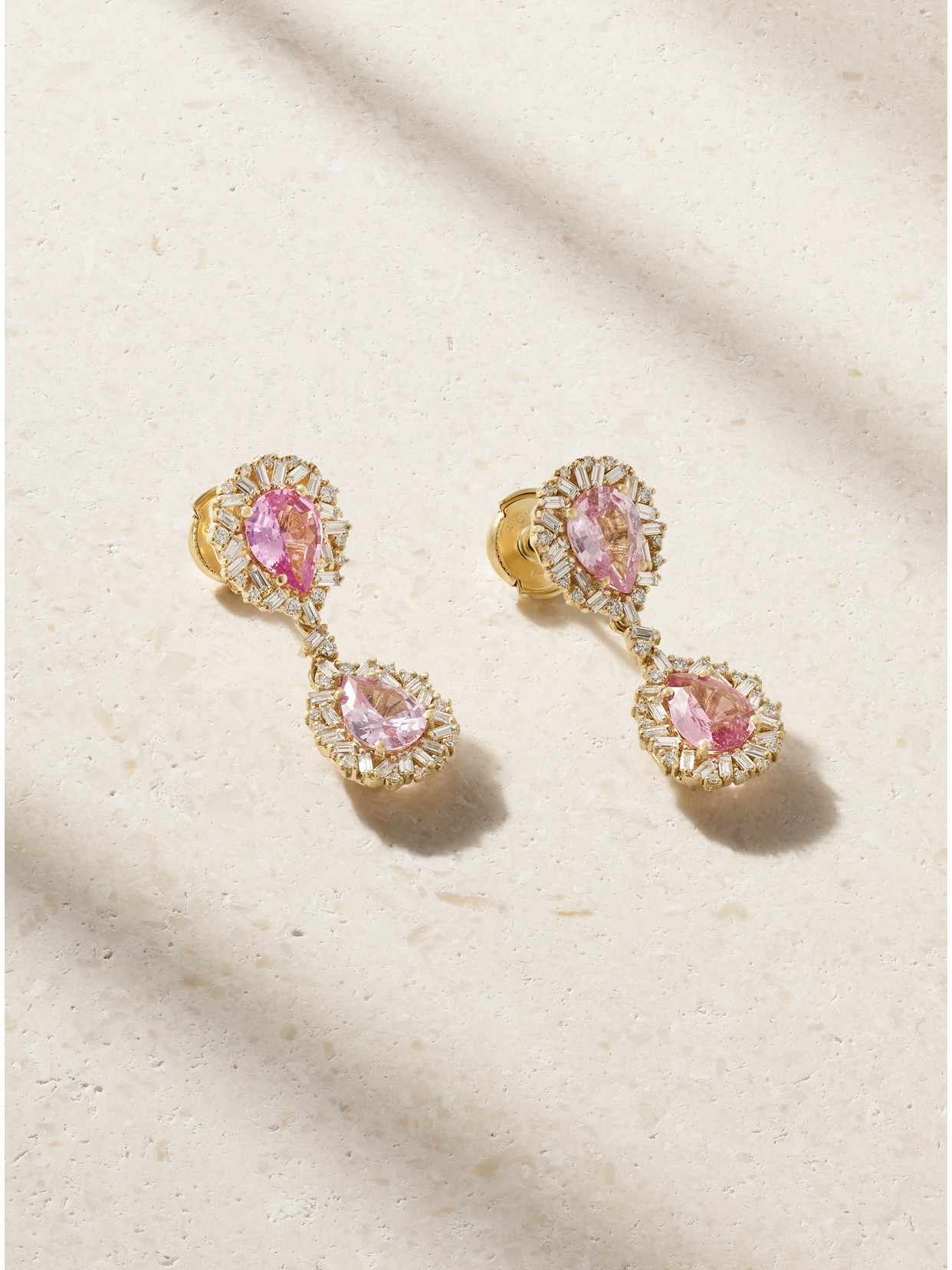 Suzanne Kalan 18-karat Gold, Sapphire And Diamond Earrings
