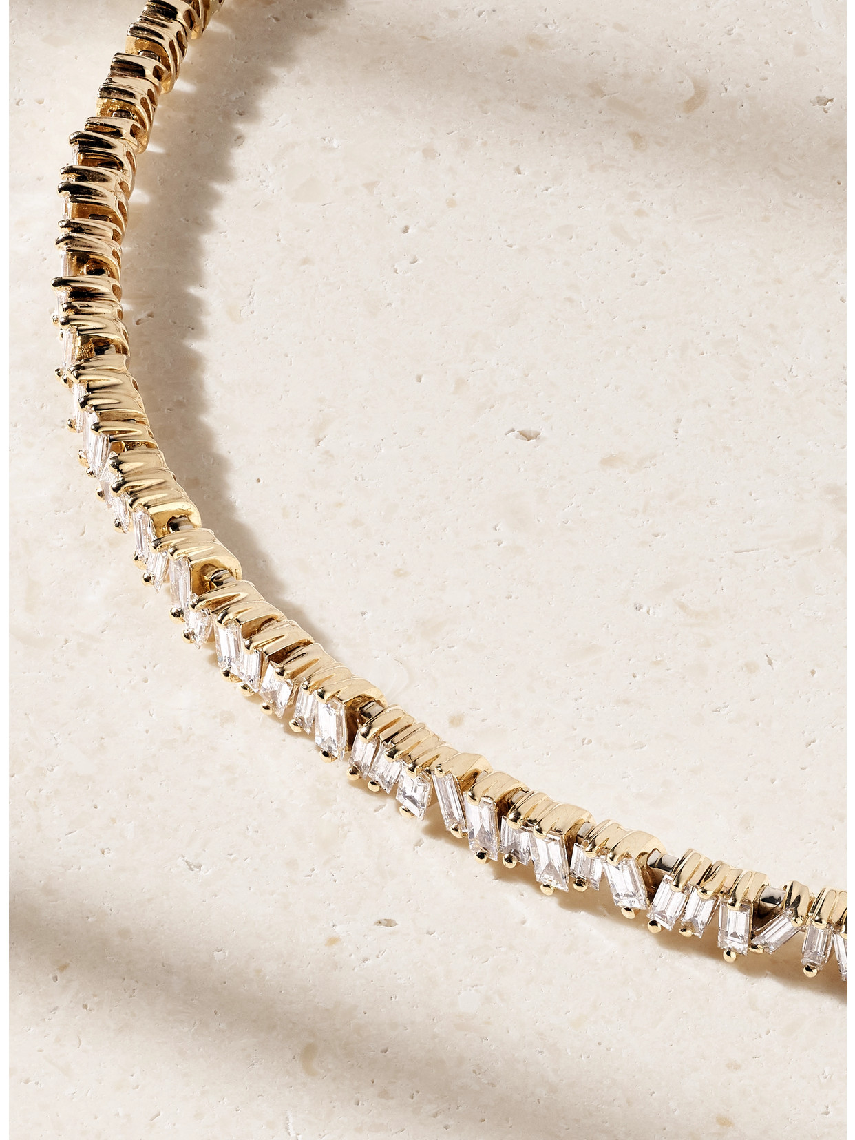 Suzanne Kalan 18-karat Gold Diamond Choker In Gold