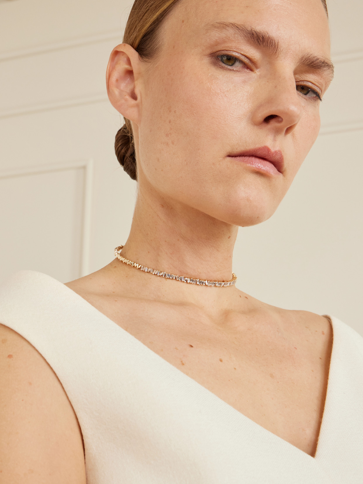 Suzanne Kalan 18-karat Gold Diamond Choker In Gold