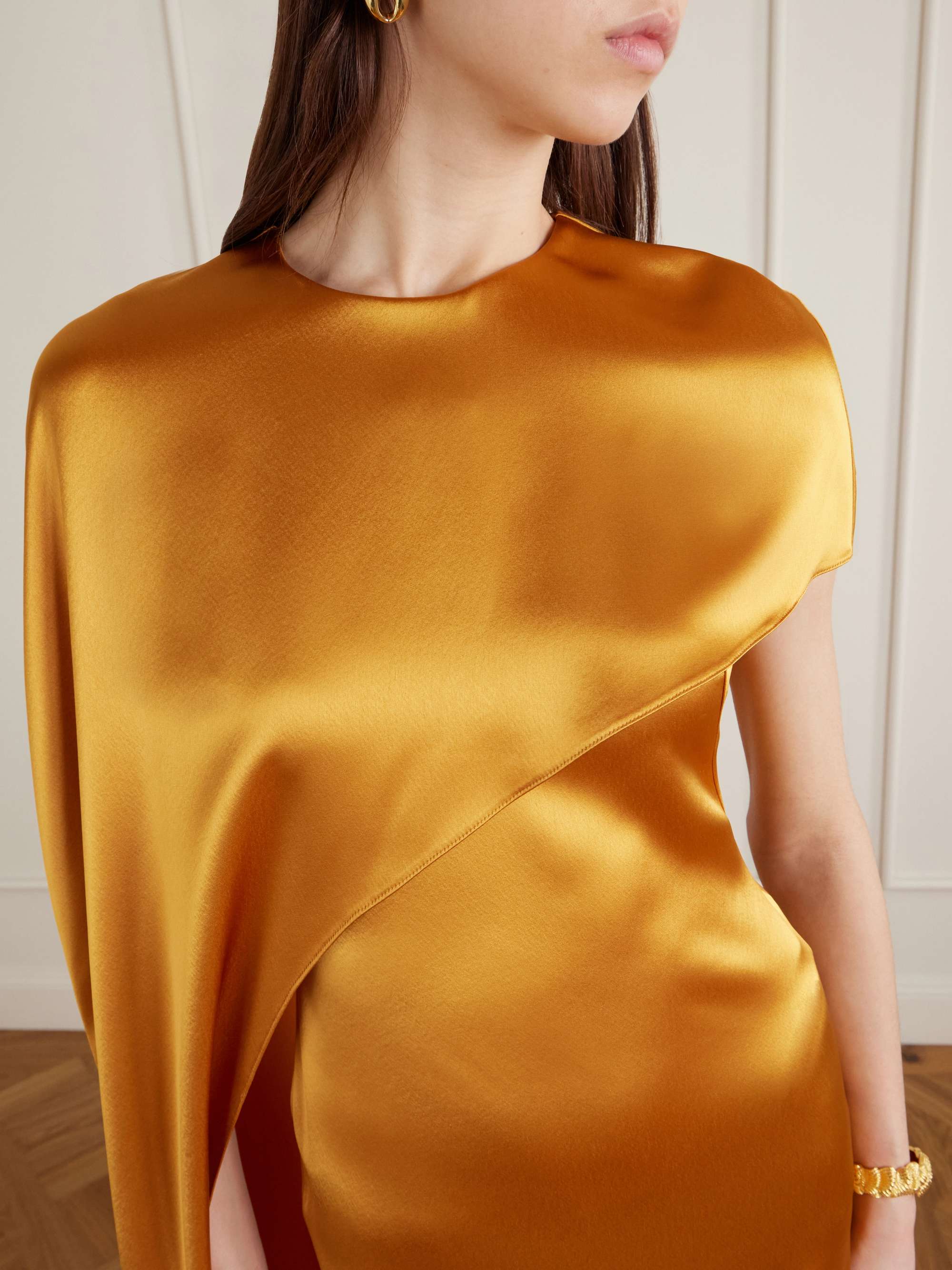 galvan yellow dress Prism Sequin by Galvan London A partial lining provides more covering Galvan Atalanta ribbed-knit midi dress