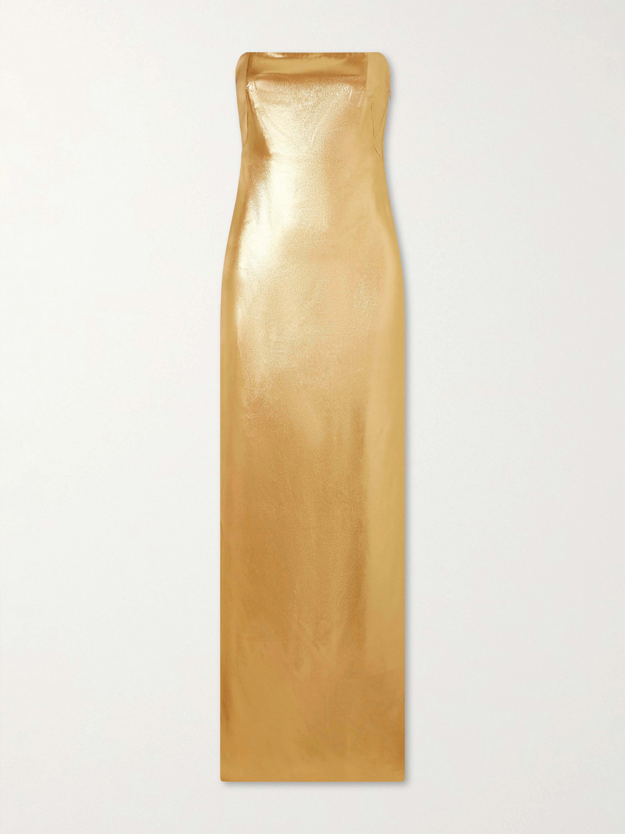 Galvan Midi Dress In Gold