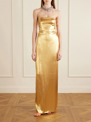 knee length dresses for ladies Sculpty Sequin Dress In Satellite Silver – Simon Miller main image 1