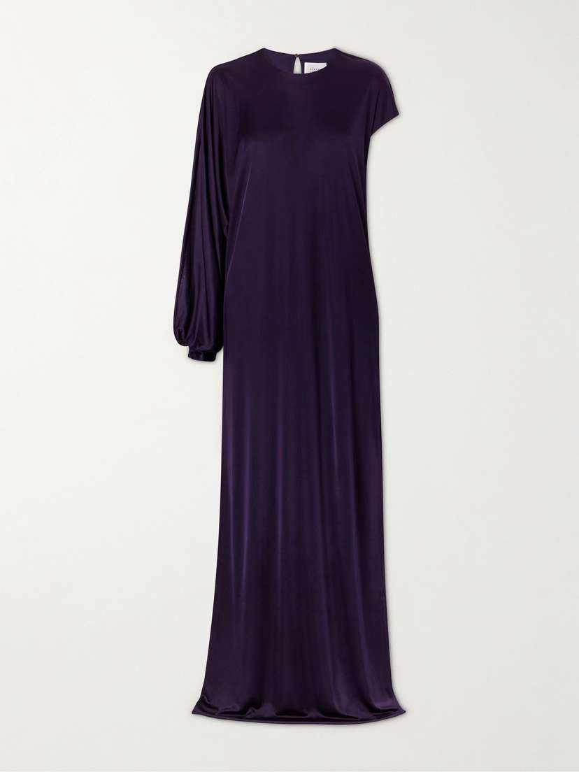 Galvan Roman Asymmetric Jersey Gown