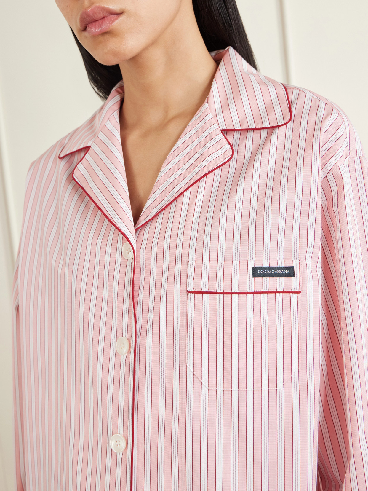 Striped Cotton And Silk-Blend Poplin Shirt