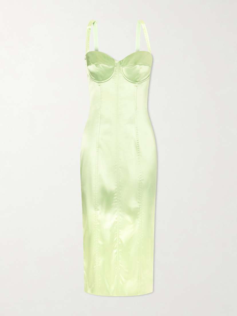 Dolce & Gabbana Satin Bustier Midi Dress | Thumbnail 5 Dolce & Gabbana Satin Bustier Midi Dress | Thumbnail 5