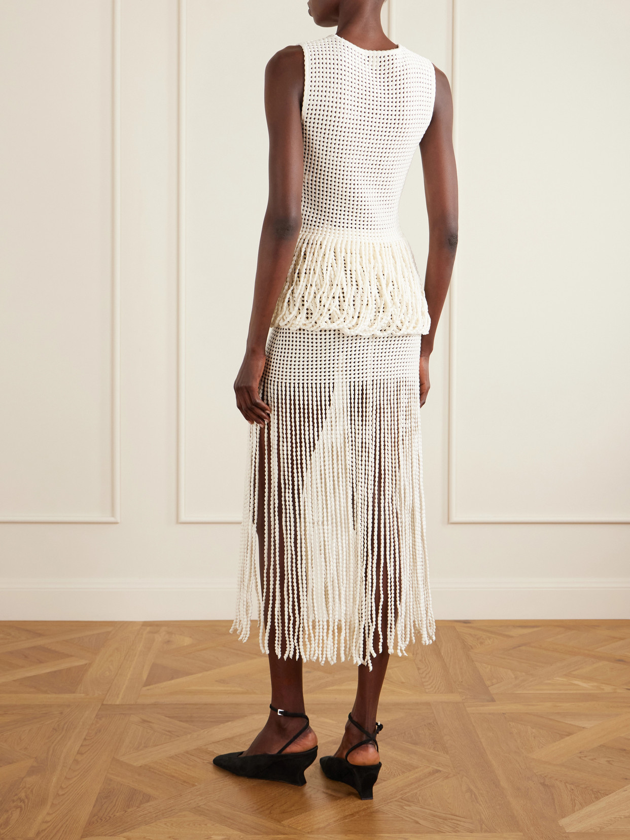Alaïa - Knitted Fringed Midi
