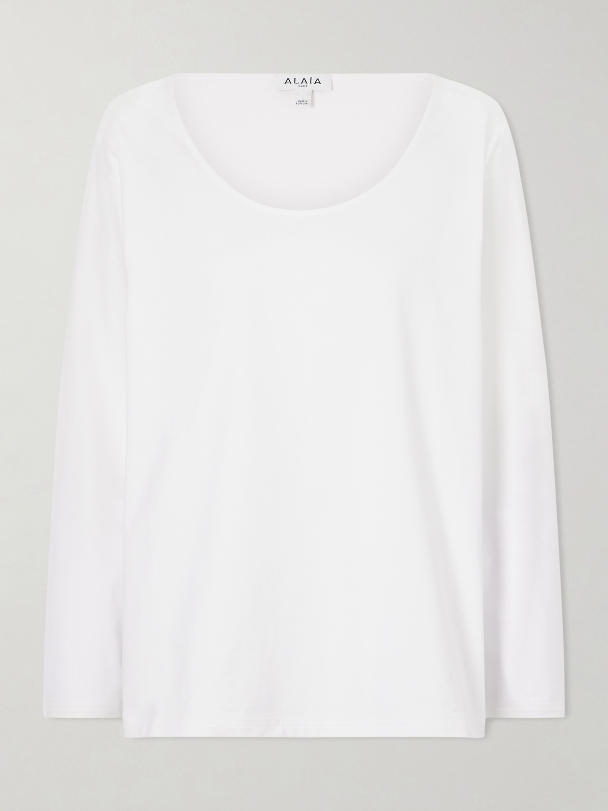 Alaïa Cotton-jersey T-shirt In White