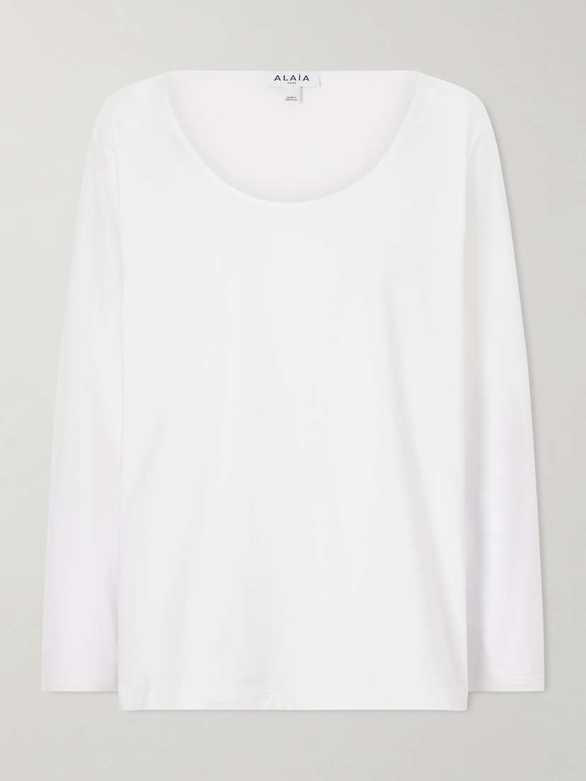 Alaïa Cotton-jersey T-shirt