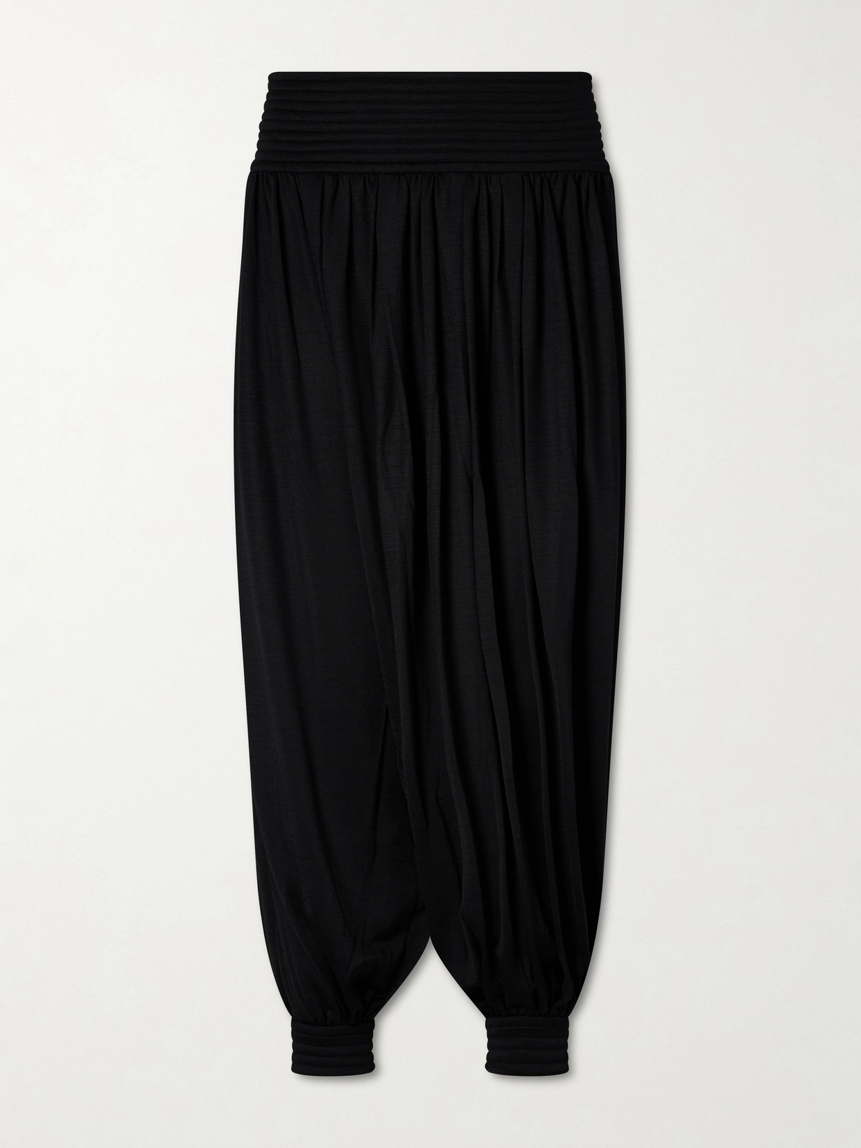 Alaïa Wool-blend Tapered Pants In Black