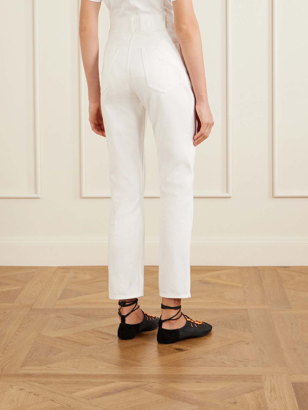 Alaïa - High-Rise Slim-Leg Jeans