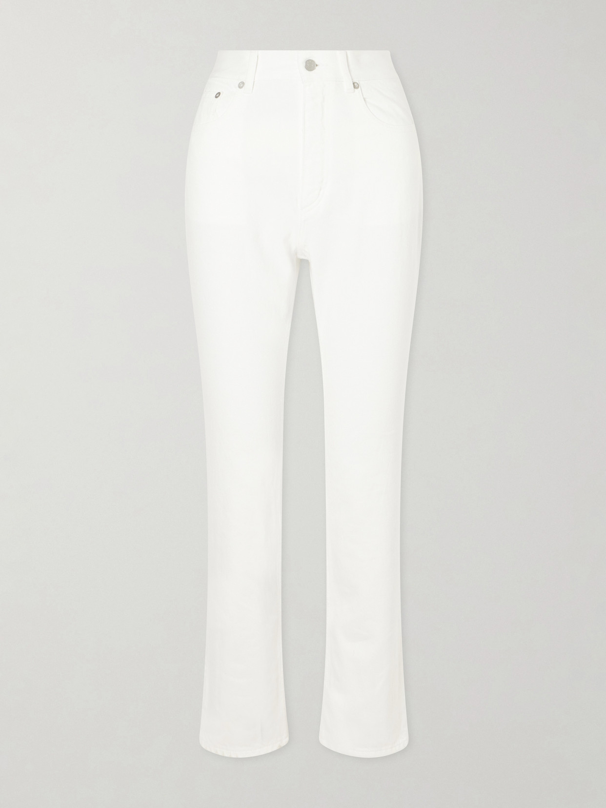 Alaïa High-rise Slim-leg Jeans In White