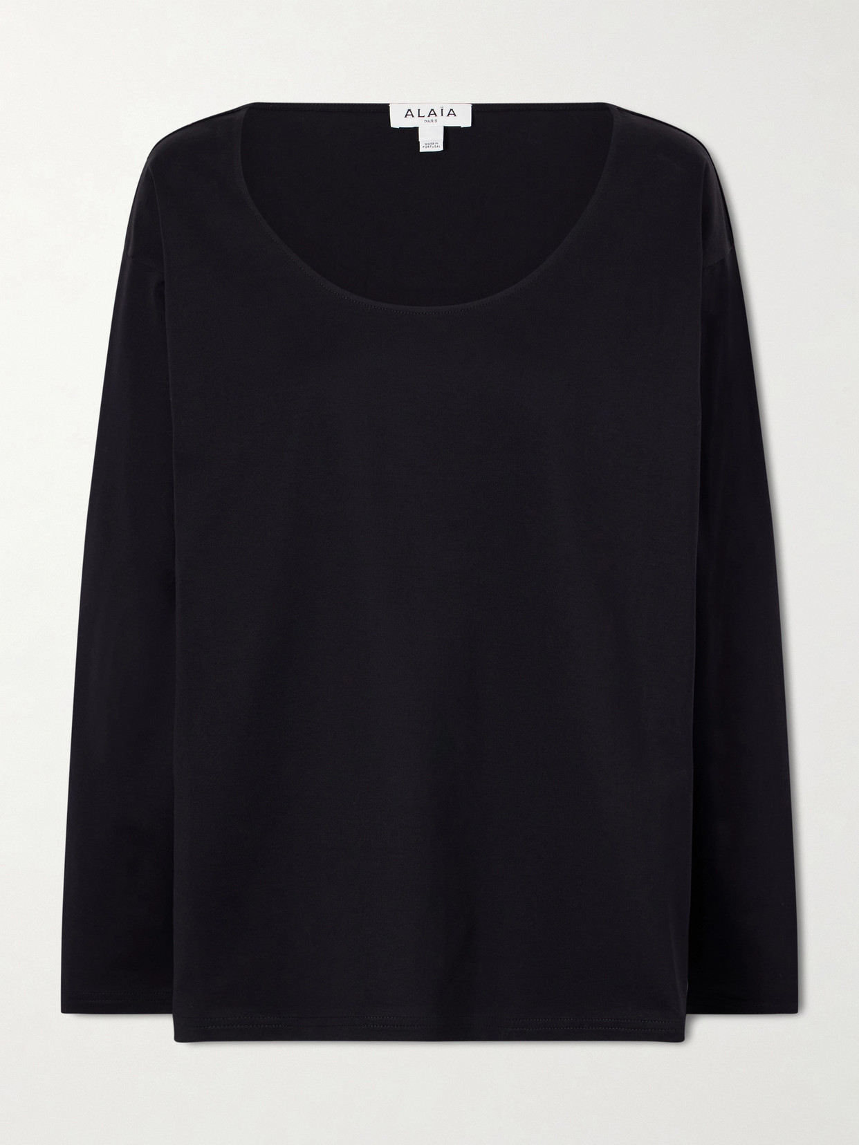 Alaïa Cotton-jersey T-shirt In Black