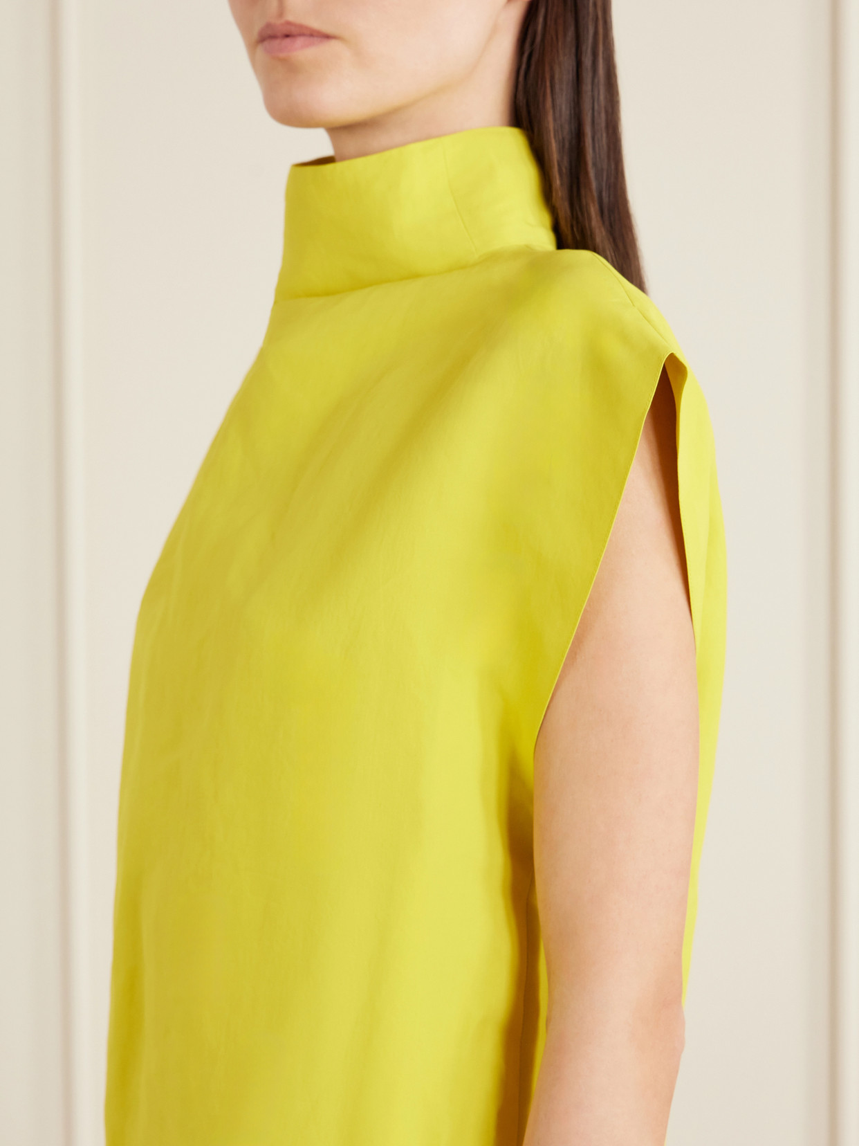 Alaïa - Paper-Blend Turtleneck Top