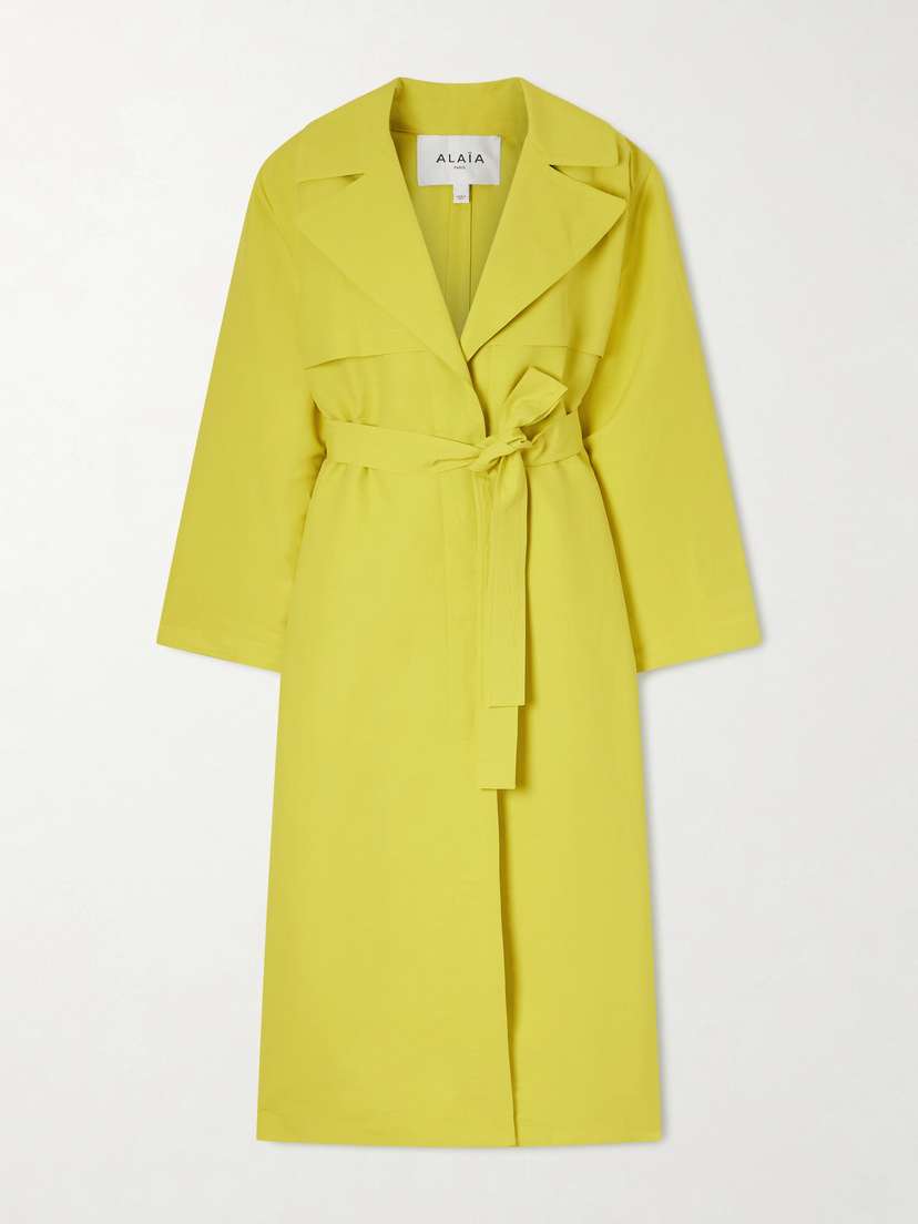 Alaïa Paper-blend Trench Coat