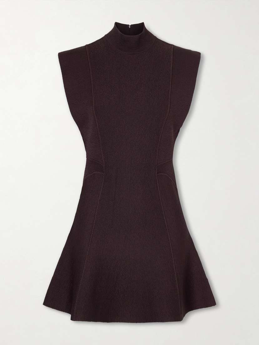 Alaïa Knitted Turtleneck Mini Dress
