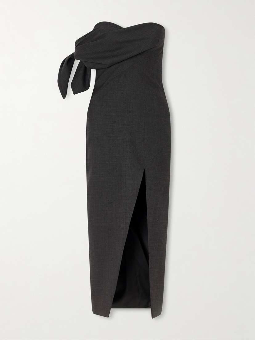 Givenchy Bow-detailed Wool Midi Dress