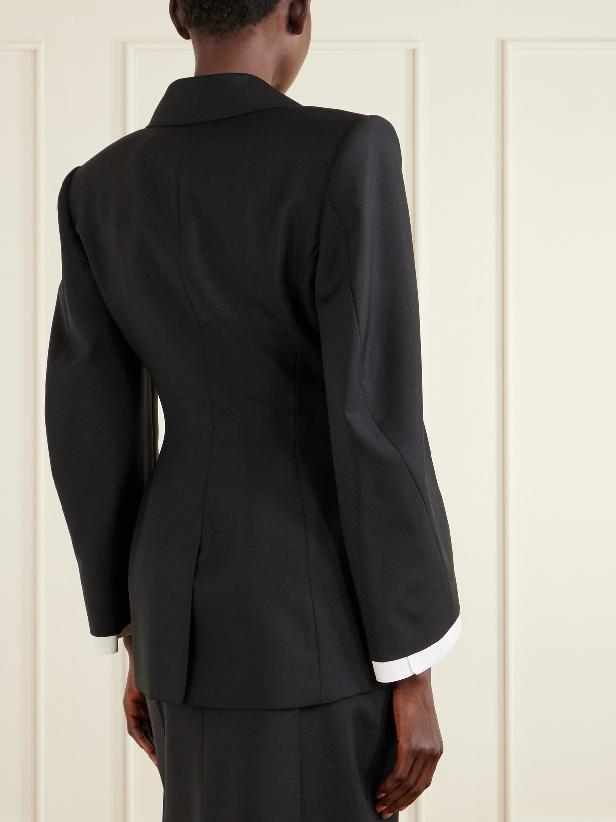 Givenchy Wool And Mohair-blend Jacket In Black