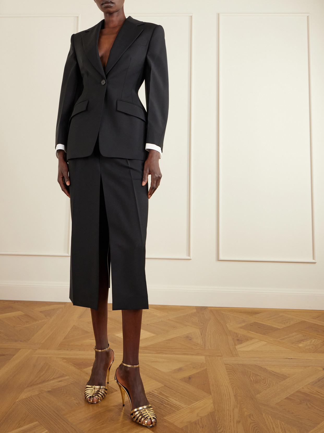 Givenchy Wool And Mohair-blend Jacket In Black
