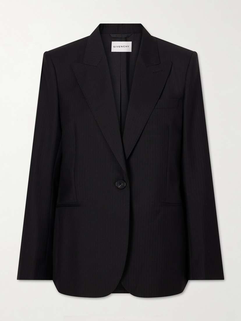 Givenchy Pinstriped Wool Blazer