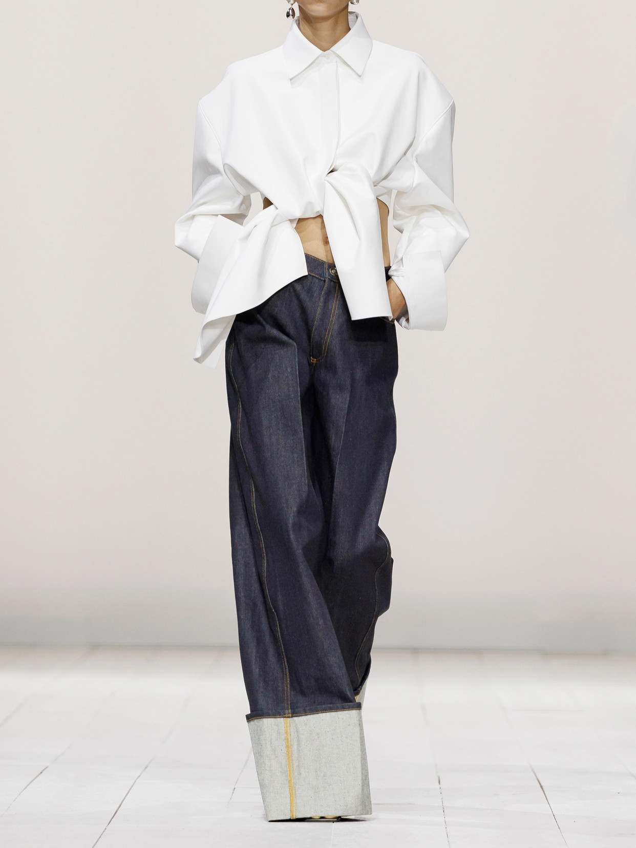 Creased Wide- Leg