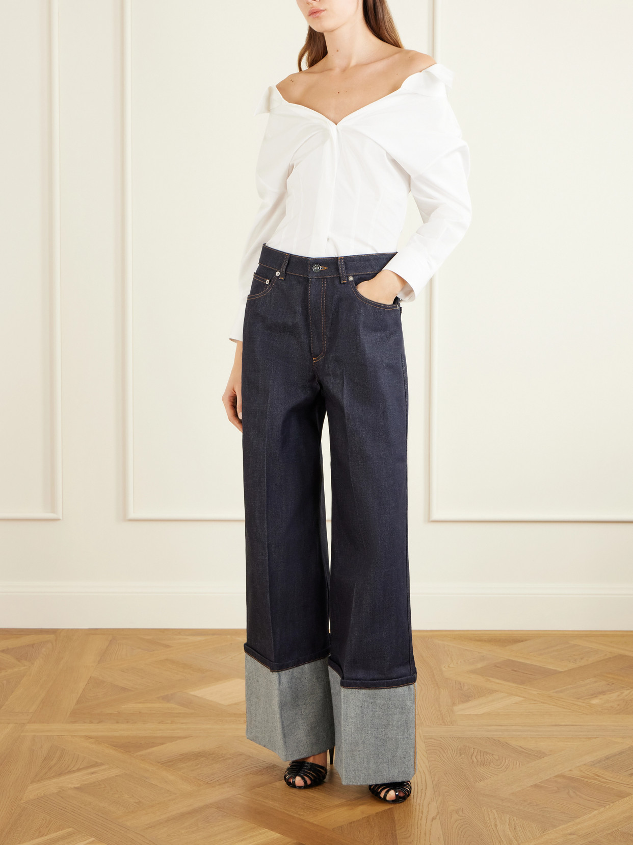 Creased Wide- Leg