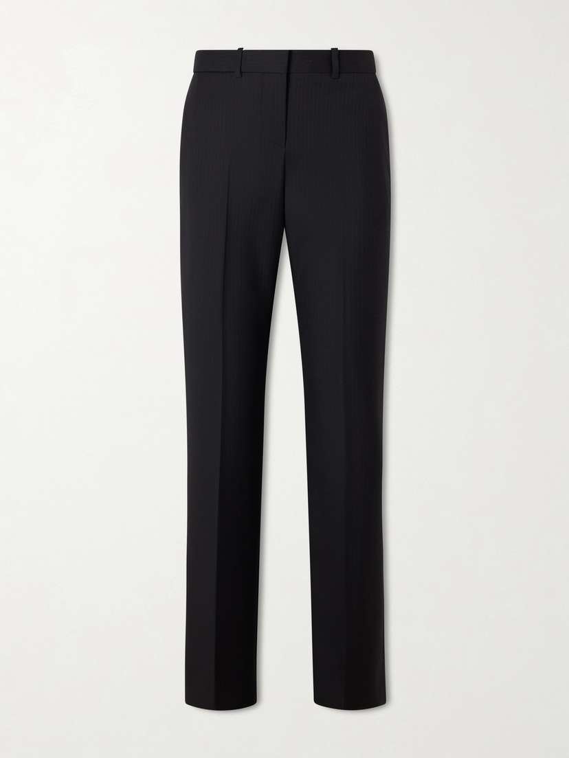 Givenchy Pinstriped Wool Low-rise Tapered Pants