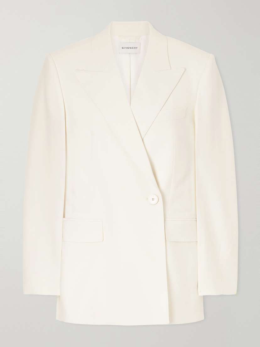 Givenchy Double-breasted Wool And Mohair-blend Cady Blazer