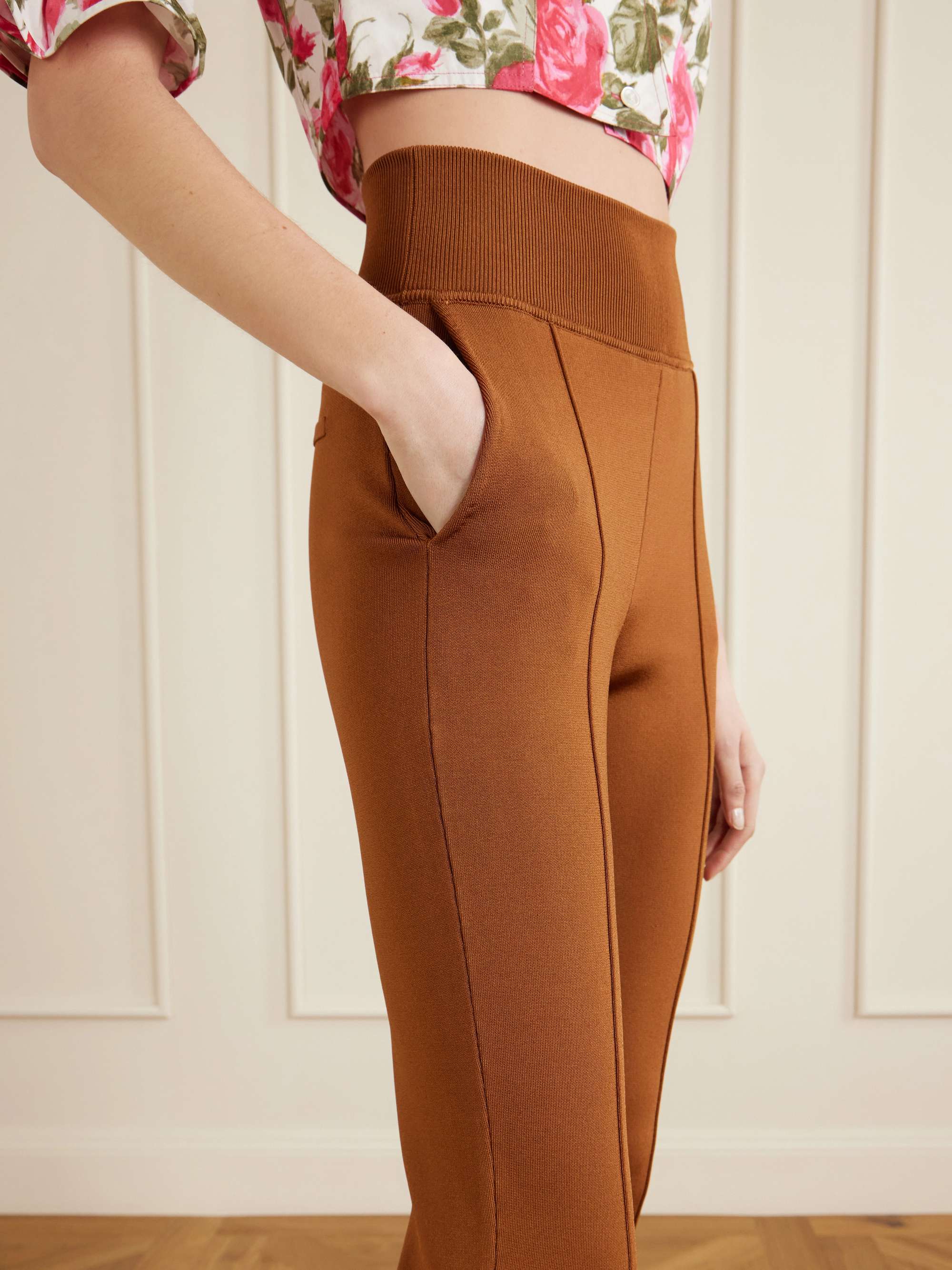 CHLOÉ Stretch-jersey tapered leggings | NET-A-PORTER