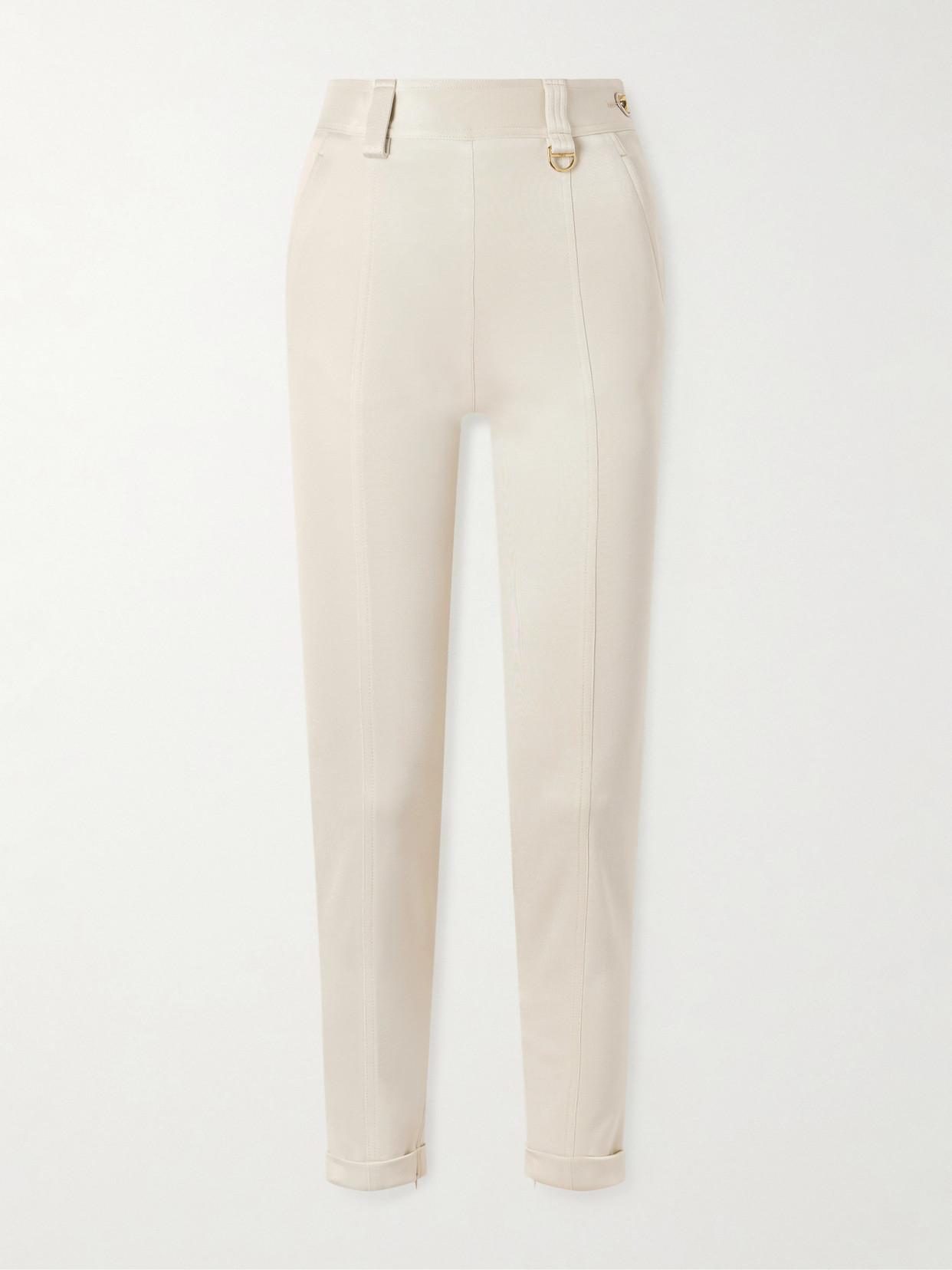 Chloé Stretch-jersey High-rise Leggings In Neutral