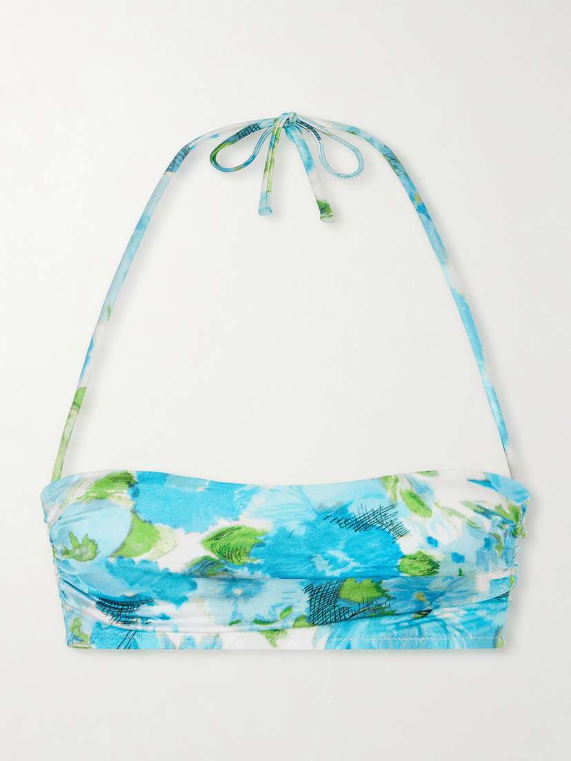 Chloé Floral-print Bandeau Bikini Top