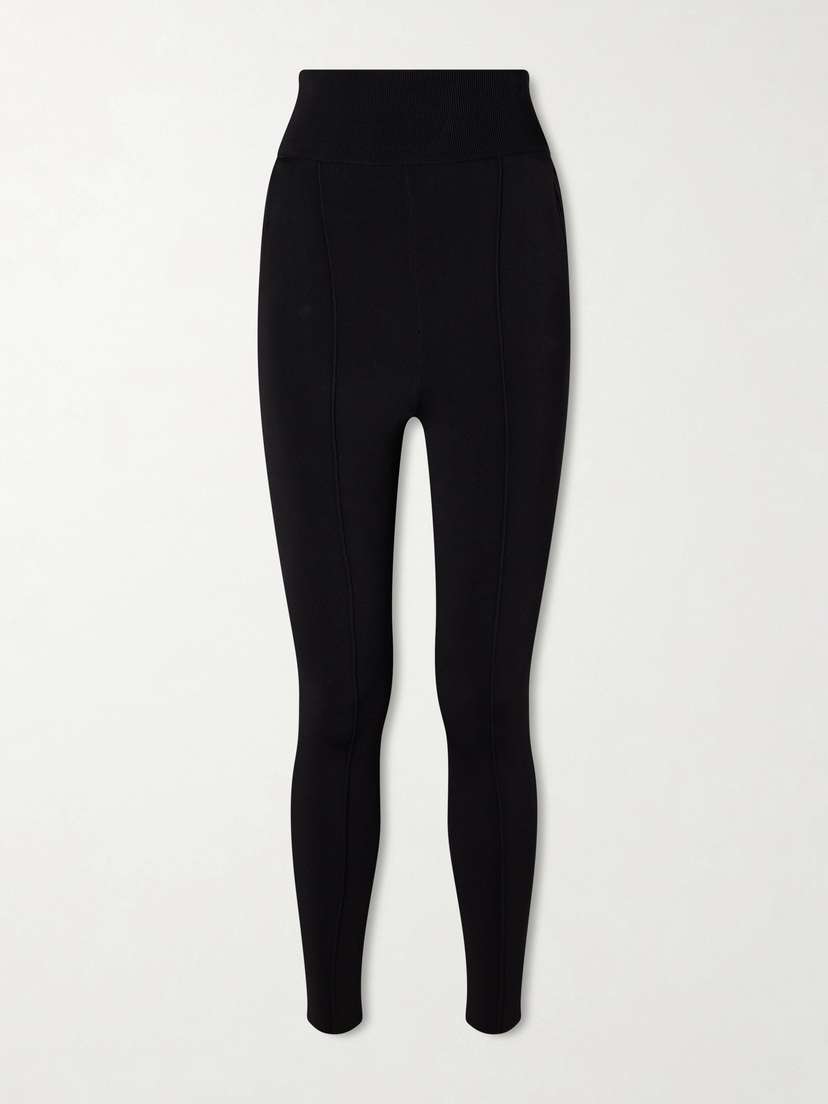 Chloé Paneled Stretch-knit Leggings