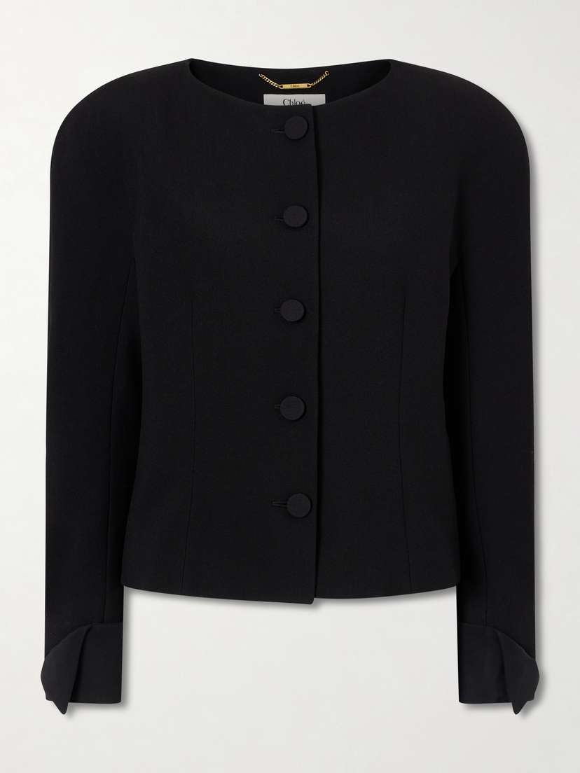 Chloé Wool-crepe Jacket