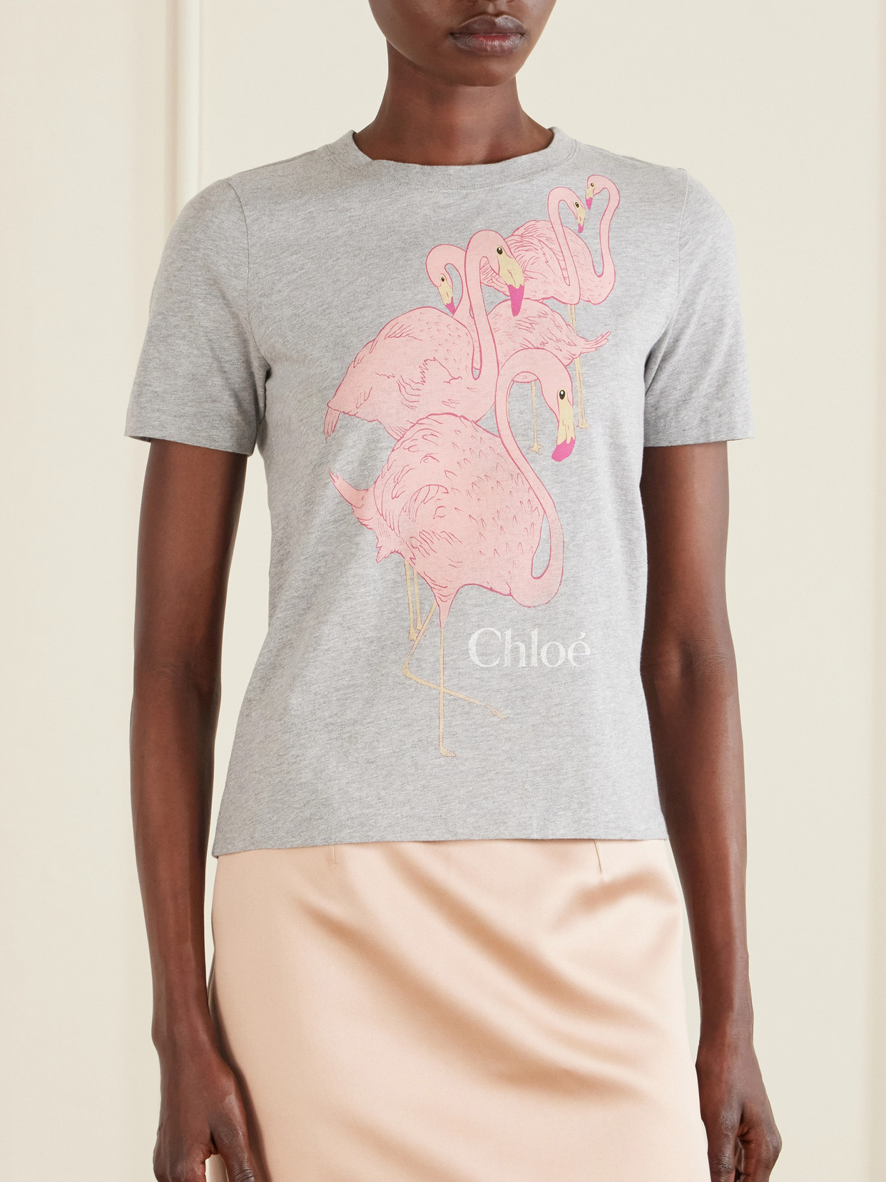 Chloé - Printed Cotton-Jersey T-Shirt