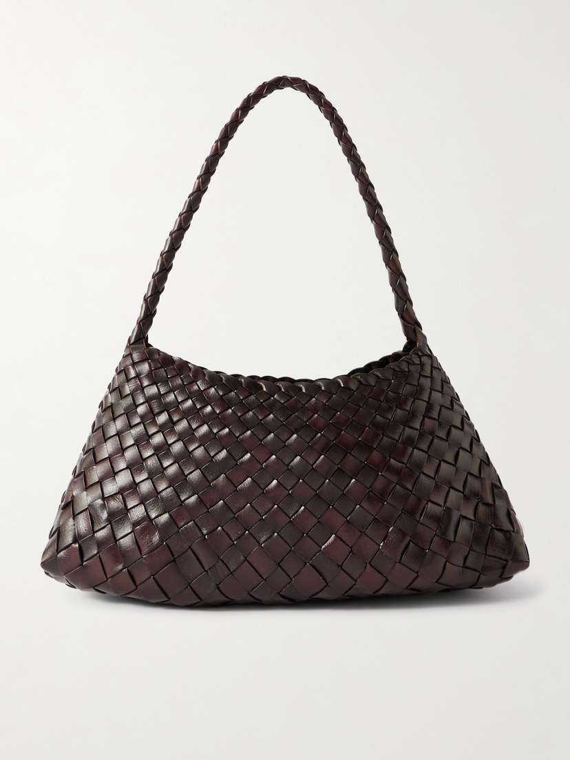 Dragon Diffusion Rosanna Mini Woven Leather Tote
