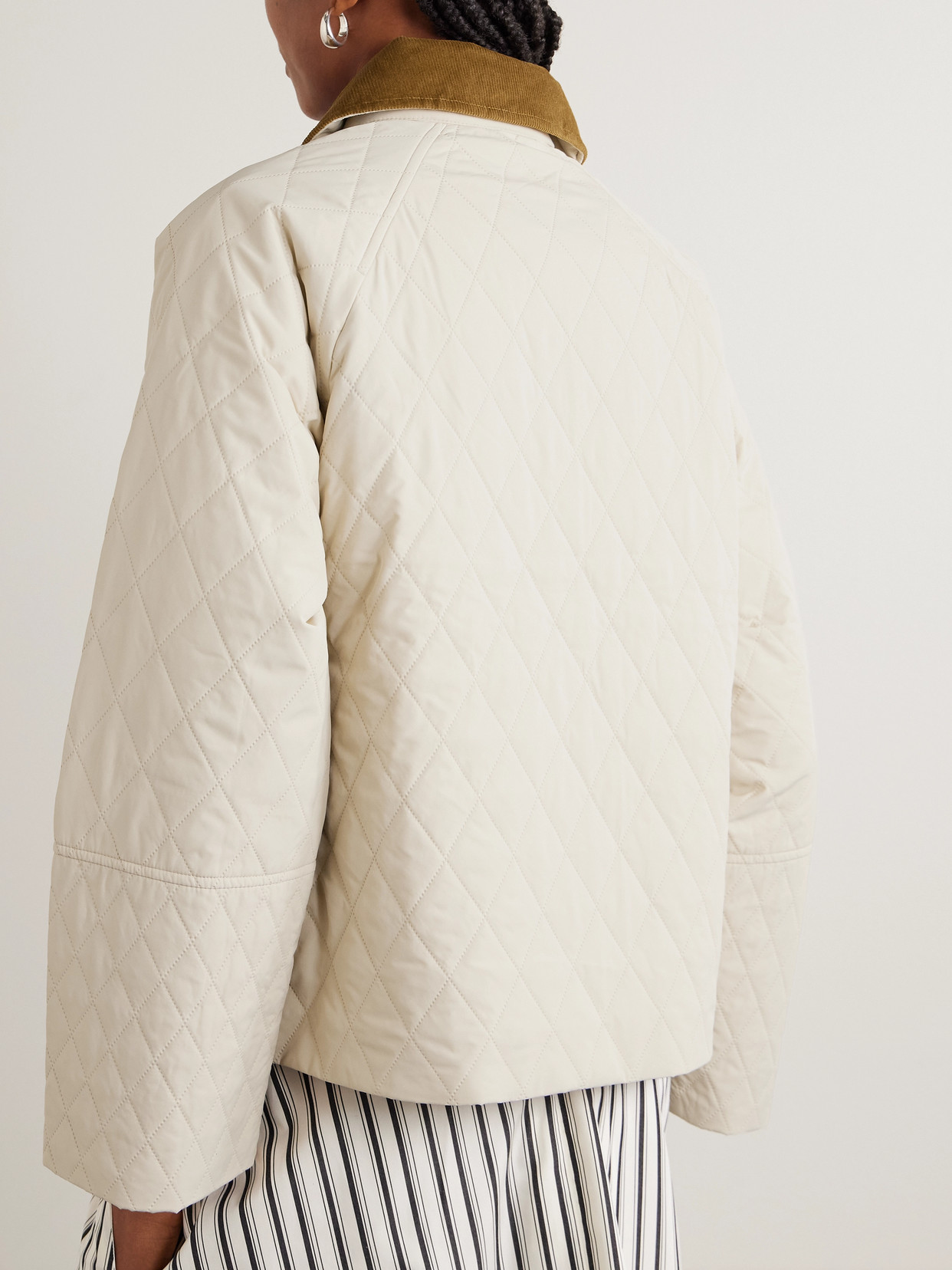 Kirby Cotton Corduroy-Trimmed Quilted Jacket