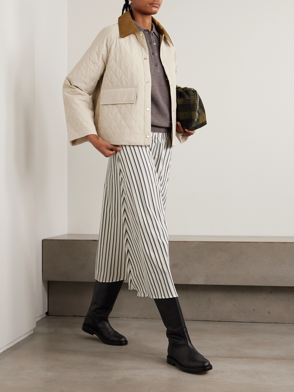 Kirby Cotton Corduroy-Trimmed Quilted Jacket