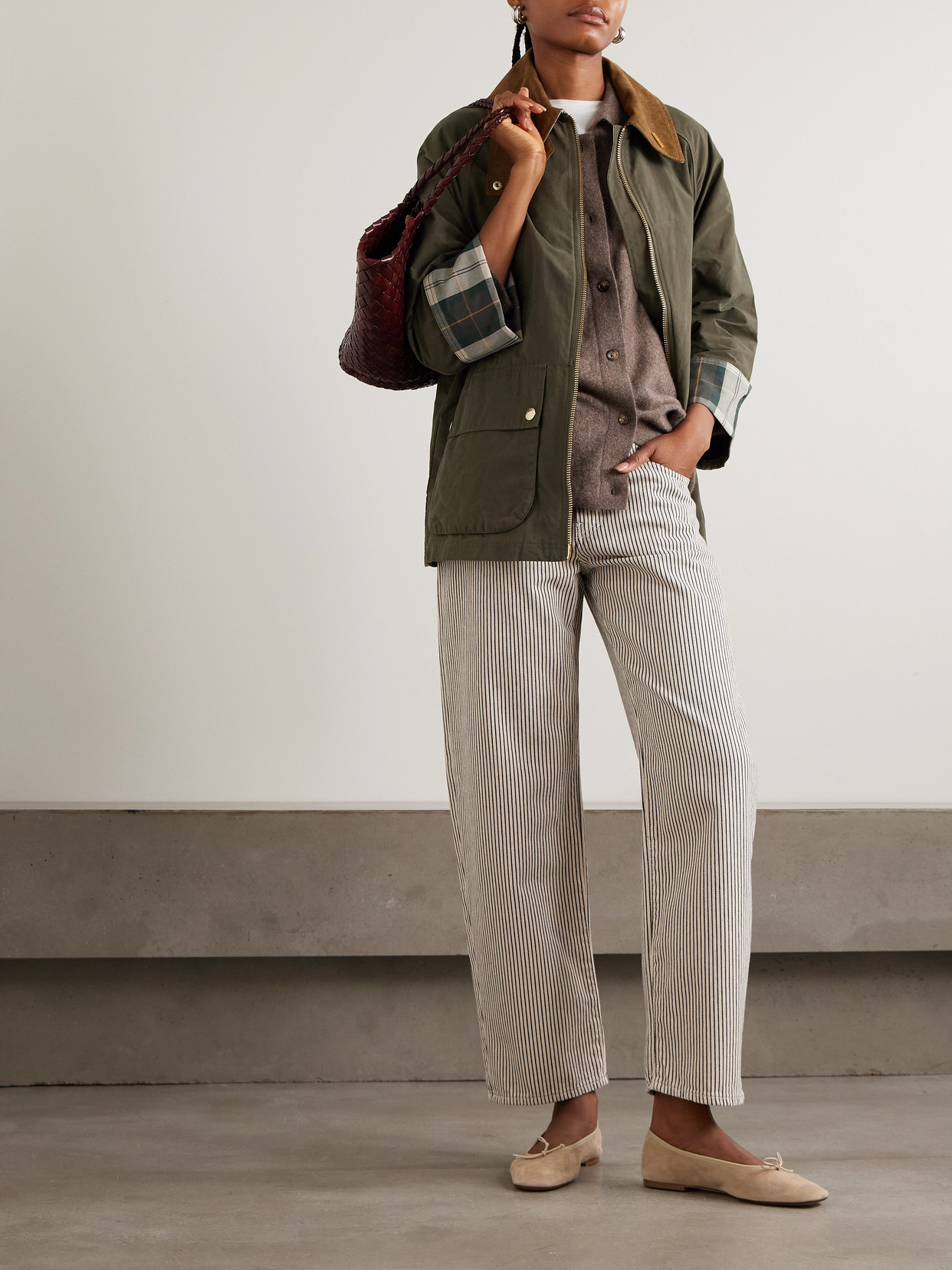 Icons Bedale Corduroy-Trimmed Waxed Cotton-Blend Jacket