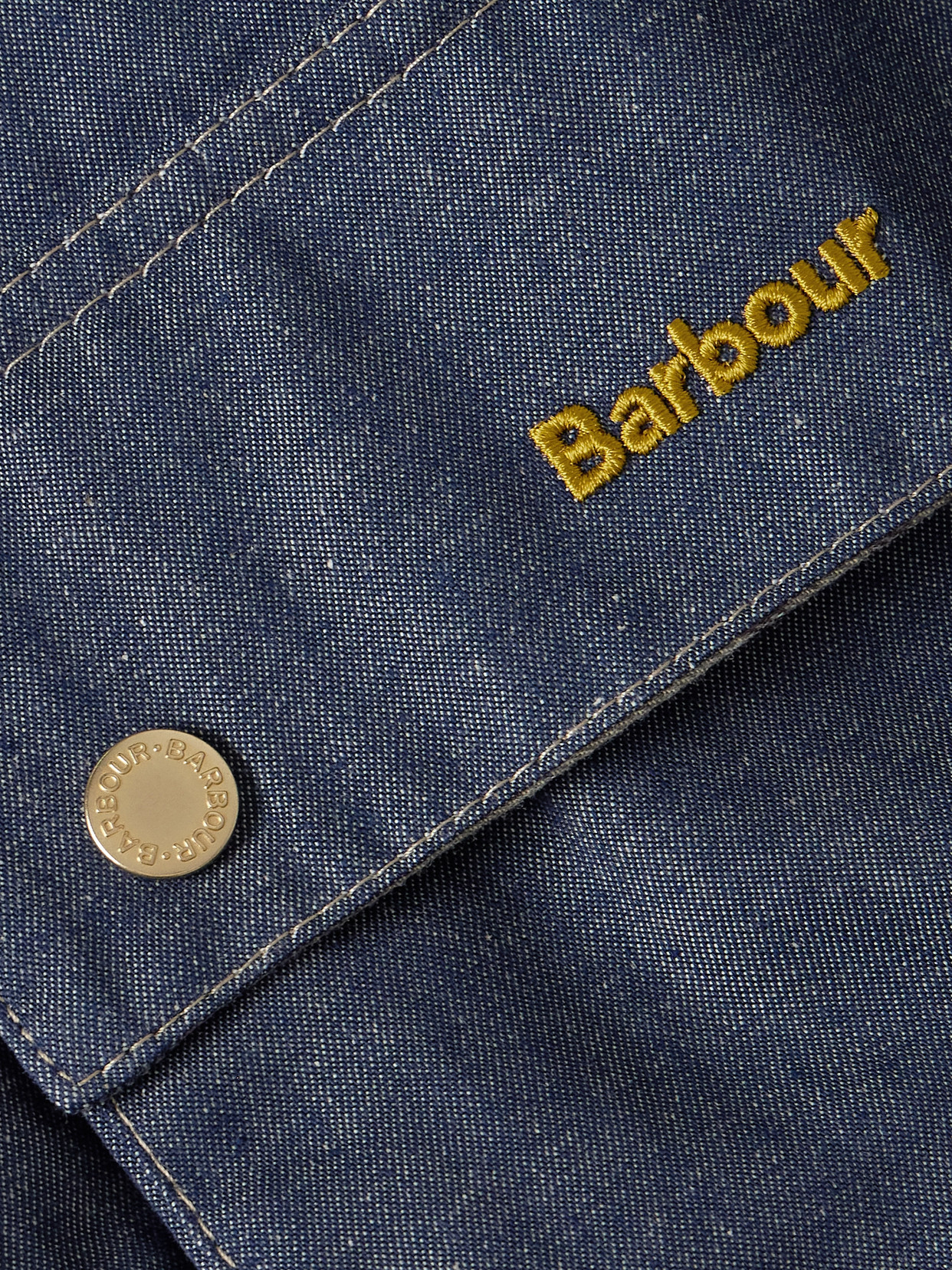 Asker Cotton Corduroy-Trimmed Denim Jacket
