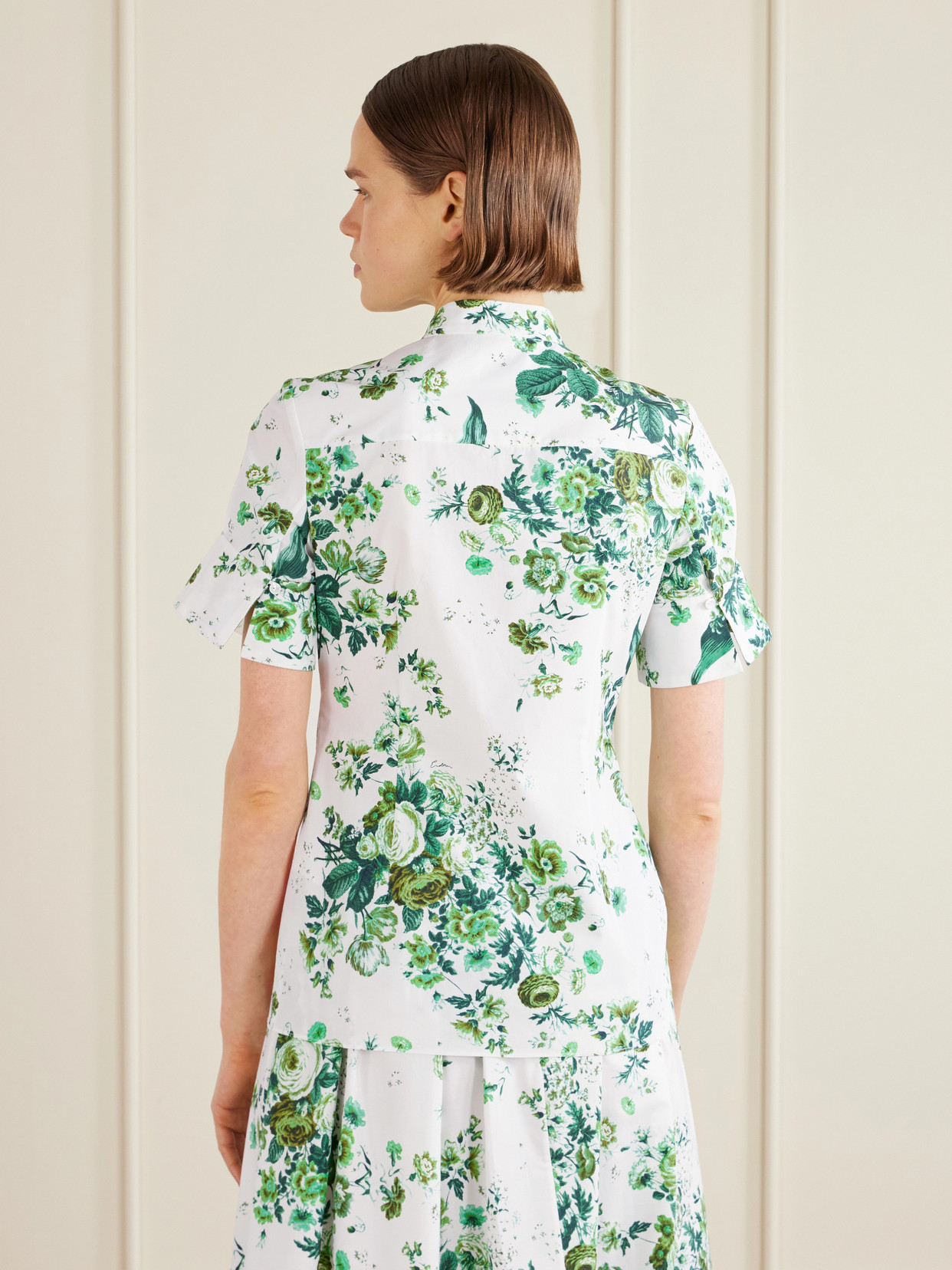 Floral-Print Cotton-Poplin Shirt
